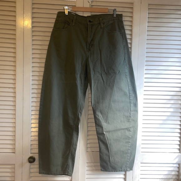 GAP High Rise Barrel Jeans - Picture 1 of 4